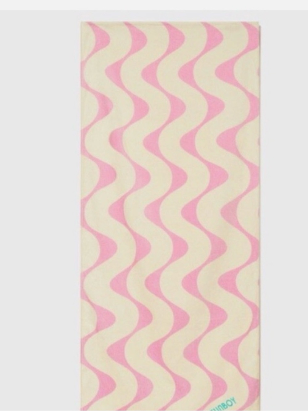 Funboy Poolside Leisure Club Beach Towel Pink & Cream Stripes NEW
